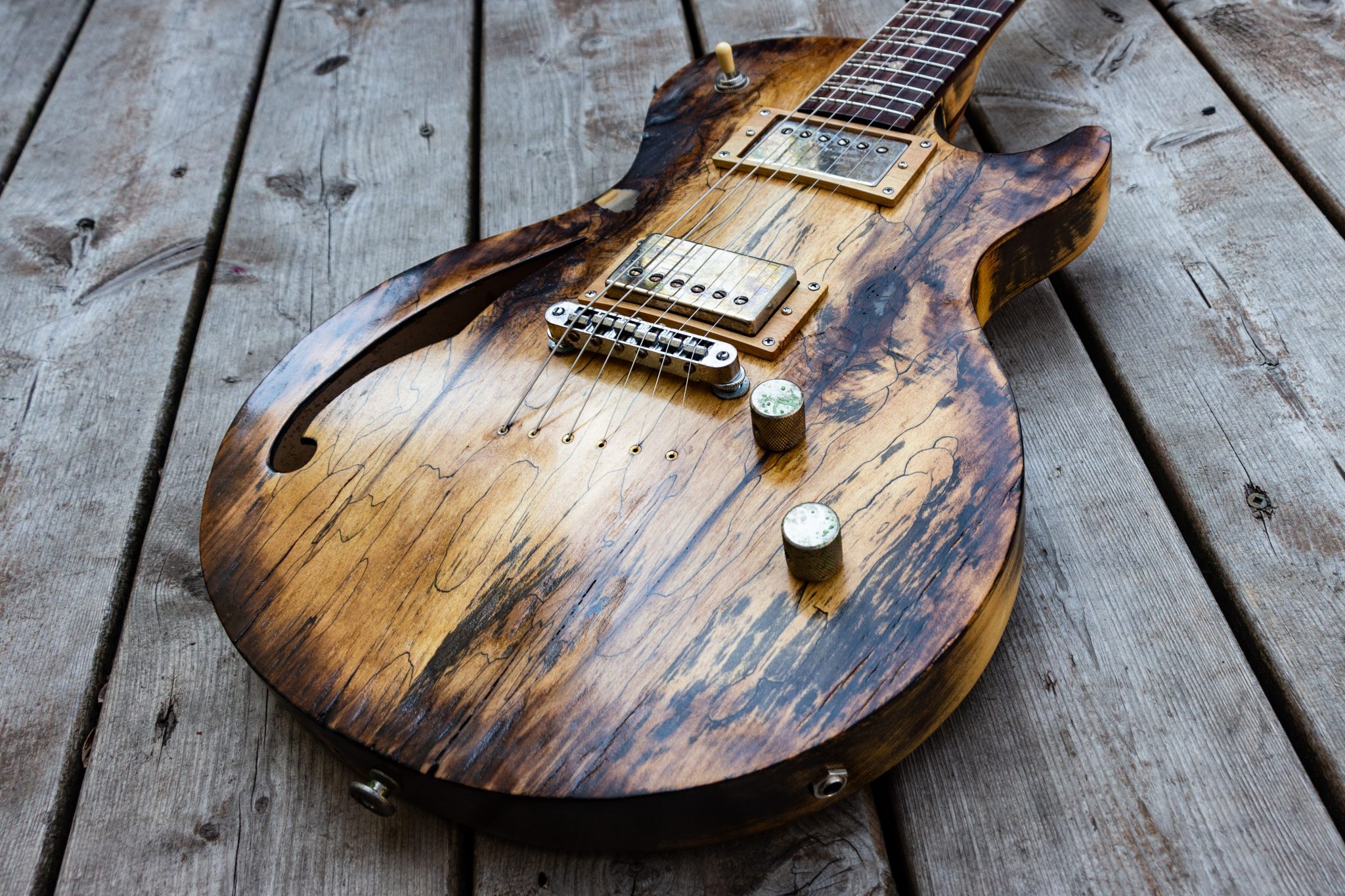 Recycle Spalted Maple Canopée Guitars